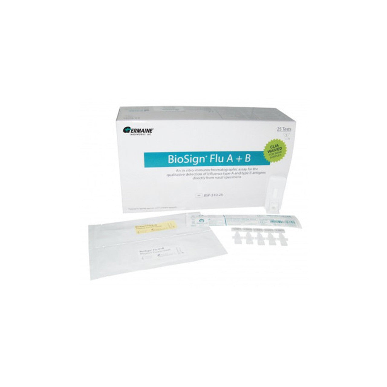 BioSign® Influenza A & B Test, CLIA Waved, 25 Tests/Box – BRW Health