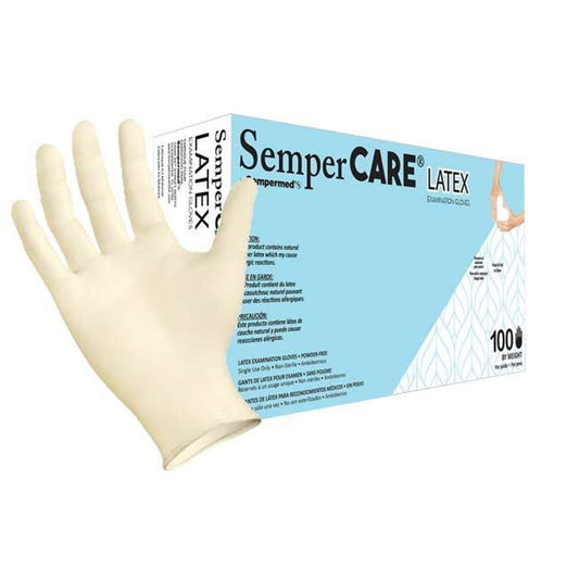 Sempermed Sempercare® Textured Latex Exam Glove, Medium