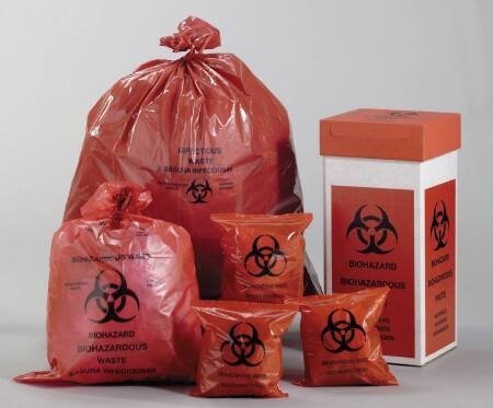 Safetec Red Biohazard Bag 33" x 39" 1.3 Mil, 33 Gallon