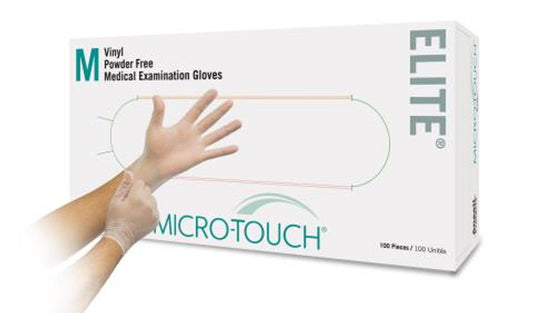 Micro-Touch® Elite® Powder-Free Vinyl Exam Glove, Medium