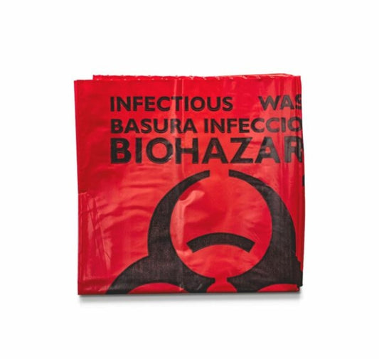 Safetec 24″ x 23″ Red Biohazard Bag